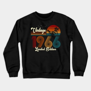 Vintage 1966 Shirt Limited Edition 54th Birthday Gift Crewneck Sweatshirt